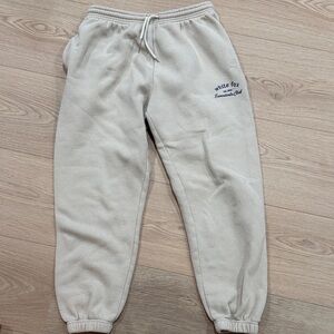 Women's Cream Sweatpants